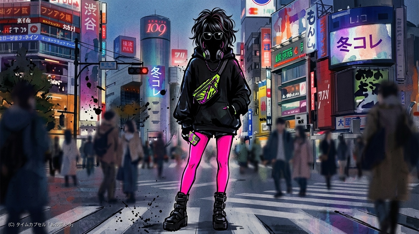 ブラックコーデ×ネオンカラー！ 「キモイがテーマ」の衝撃