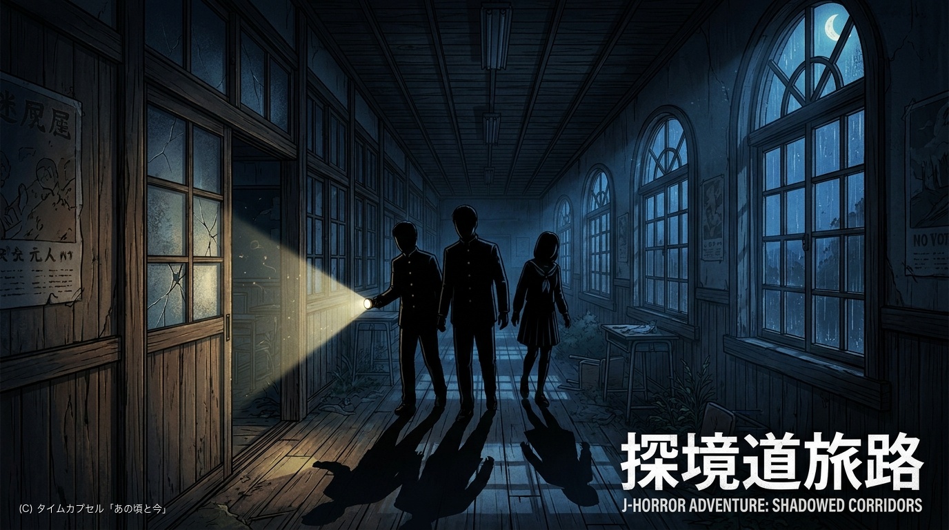 懐中電灯ひとつで夜の校舎へ。『学校であった怖い話』と『トワイライトシンドローム』