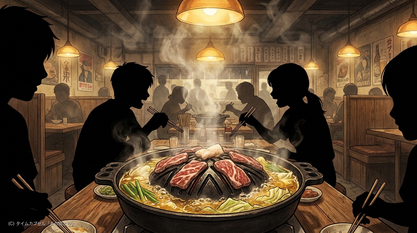胃袋を限界突破させる「焼き肉×しゃぶしゃぶ」の怪物鍋『プコタン』（1994年）